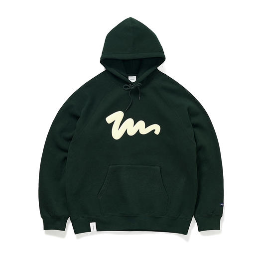 714street美式字母连帽卫衣男女秋季纯色帽衫情侣装重磅宽松上衣 商品图3