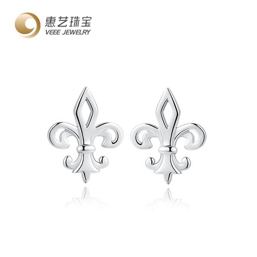 鸢尾花铂金Pt950耳钉 商品图5