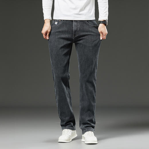 【特大码】【新款DMR】大依优型大码男装牛仔裤弹力加肥加大号宽松长裤舒适直筒胖子裤子 商品图4