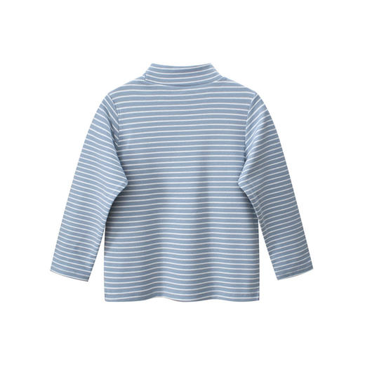 【限时特价！】27kids秋季童装儿童条纹打底衫中高领男孩子宝宝衣服刺绣 商品图2