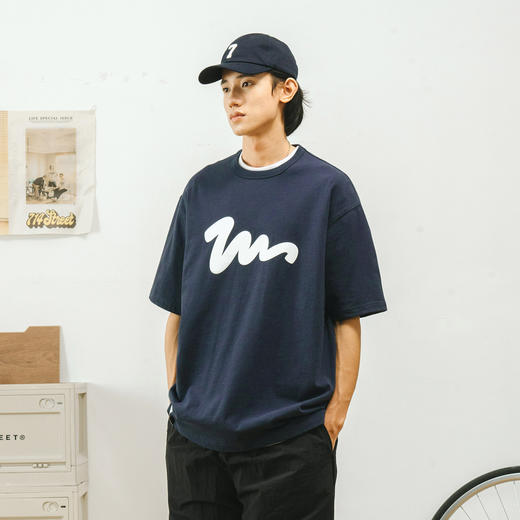 714street潮牌印花短袖t恤男夏季新款美式情侣体恤重磅纯棉打底衫 商品图3