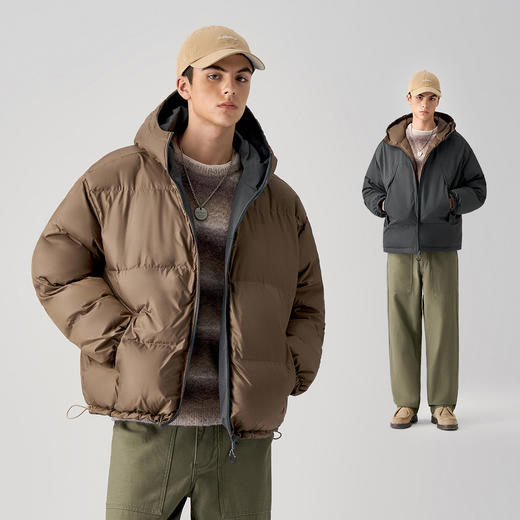 [两面穿]714street山系户外防水棉服冬季三防连帽外套工装夹克男 商品图2