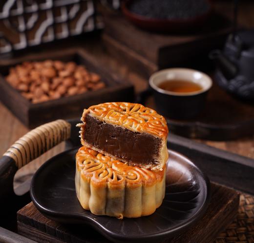 【中秋积分兑换】鲤妤 | 新会陈皮红豆沙月饼125g*4大筒装 商品图1