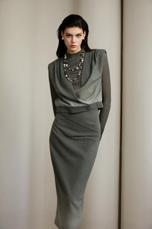 SAFICOO 优雅知性 舒适有型 外松内紧设计针织衫 商品图0