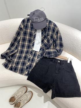 秋季必备格纹衬衫，韩范十足~