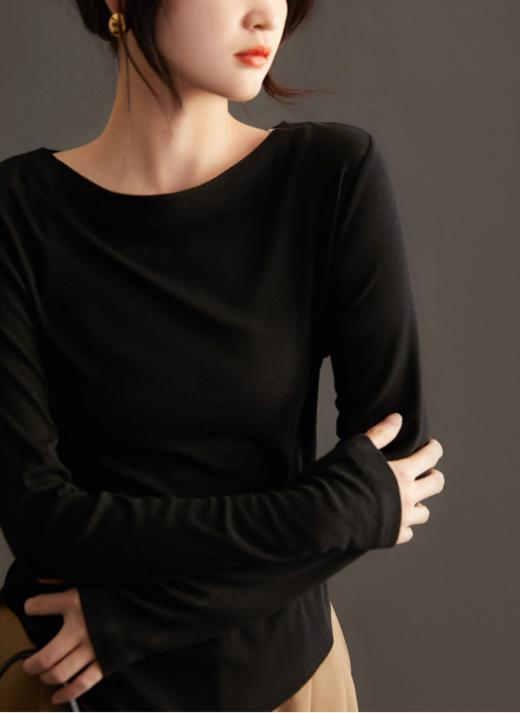 冲冲冲🔥早秋牛货‼️49.9抢【初秋新款】抽褶收腰天鹅颈一字领莱赛尔上衣2446款🌈 🇫🇷法国高端客供‼️门店同款，直播间一夜卖爆5000+件 商品图2