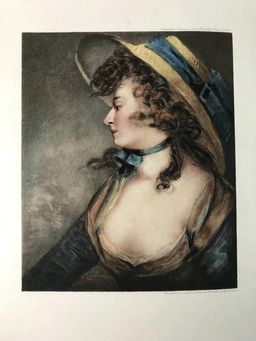 38*29cm！1909年 约翰·霍普纳画集 64幅版画插图 漆布精装8开 商品图3