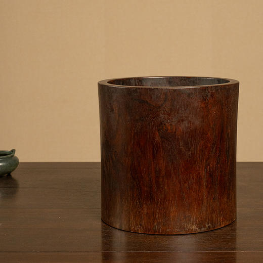 清 红木束腰大笔海 商品图4