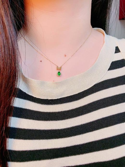 0.45ct 祖母绿吊坠 商品图3