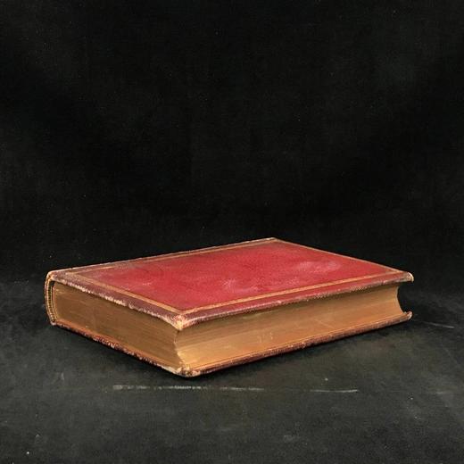 含藏书票！1843年 乔叟诗集 1幅肖像插图 全真皮精装18开 商品图1