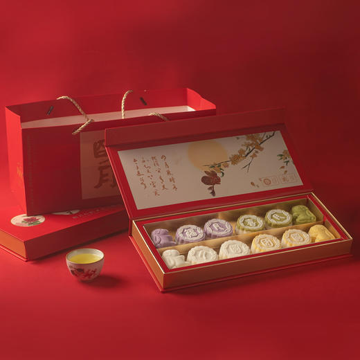 福月喜月·月圆团圆丨2024中秋国潮月饼礼盒 商品图1