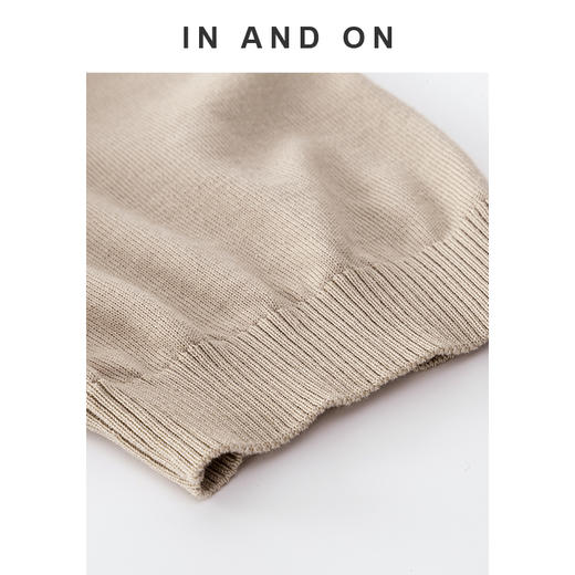 54569  IN AND ON 邂逅 莱赛尔桑蚕丝法式收腰针织上衣 商品图4