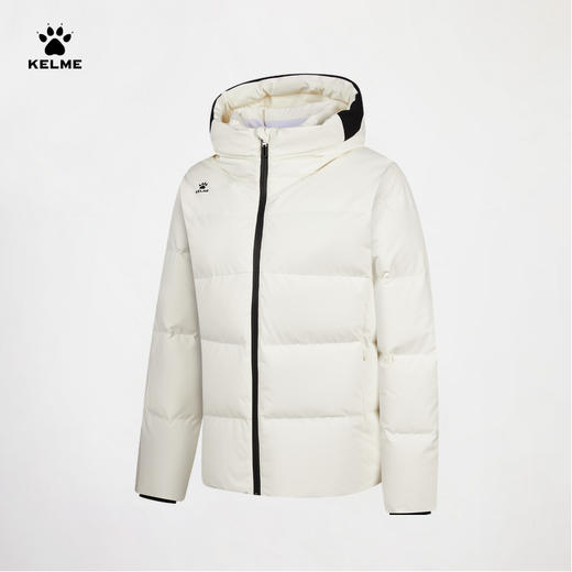 卡尔美旷野之幕系列女士冬季新款短款连帽羽绒服 商品图1