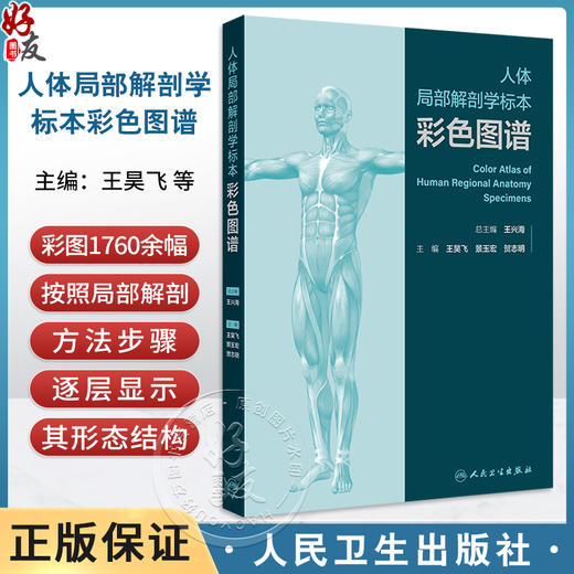 人体局部解剖学标本彩色图谱 头部表面结构 颞下颌关节 小脑的动脉 大脑大静脉及其属支 主编王昊飞等人民卫生出版社9787117354936 商品图0