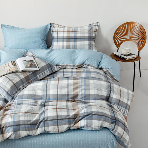 無印优品全棉斜纹四件套-爱诺格 货面 号:MUJI-TJ24-10 商品图5