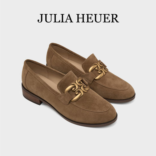 Julia Heuer 羊皮粗跟乐福鞋 商品图4