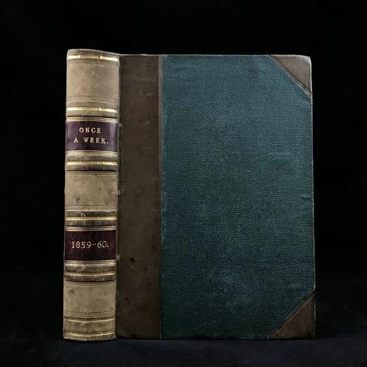 含中国内容！1859年7~12月 一周一刊杂志 数百幅插图 精装18开 商品图0