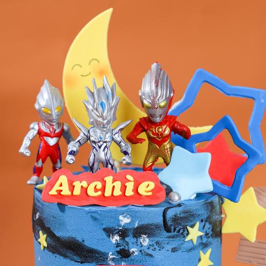 【提前一天预定】双层|半加高·奥特曼主题蛋糕【D4887】 商品图2