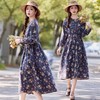 棉麻风全棉碎花，新中式连衣裙HR-SYY2403 商品缩略图1