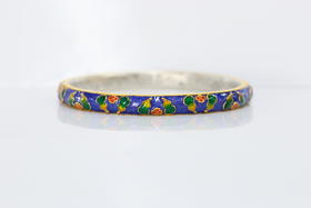 吉祥福禄珐琅彩手镯