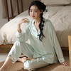 新中式盘扣国风春秋季新款睡衣冰雪丝长袖国潮睡衣优雅端庄家居服休闲舒适套装 商品缩略图0