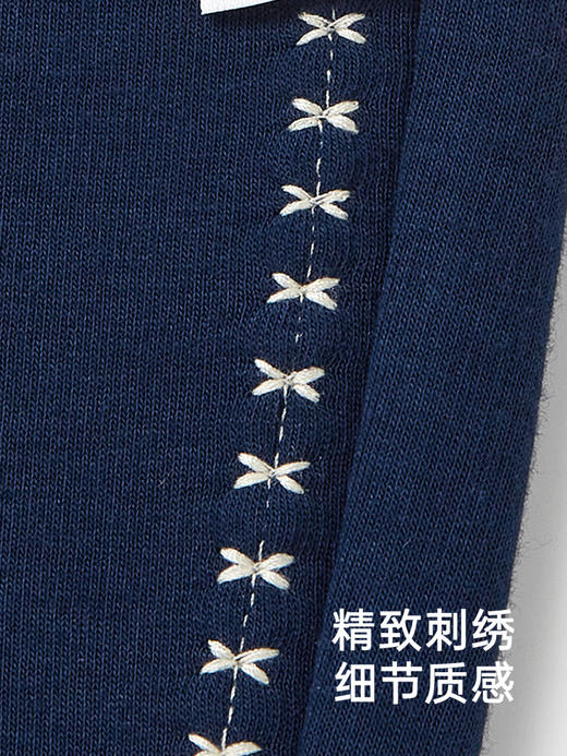 英氏儿童裤子女童秋冬针织打底裤加绒保暖裤2024新款YRKDJ4Q577A 商品图4