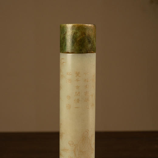清 玉雕竹林七贤香筒 商品图1