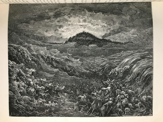 重10公斤巨套！约19世纪后期 多雷220幅经典版画插图 圣典（全2卷） 真皮精装8开 商品图7