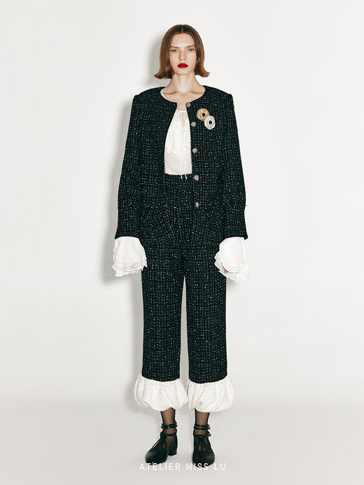 【银河罗盘】抽象花片设计肌理银色胸针 商品图2