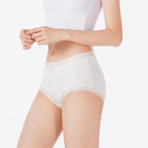都市丽人内裤宽版包覆平角裤60支丽人棉女士内裤LKT5Q9 商品图2