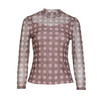 乔万尼打底衫女新款棋盘格设计感半高领长袖EM3C339 商品缩略图4