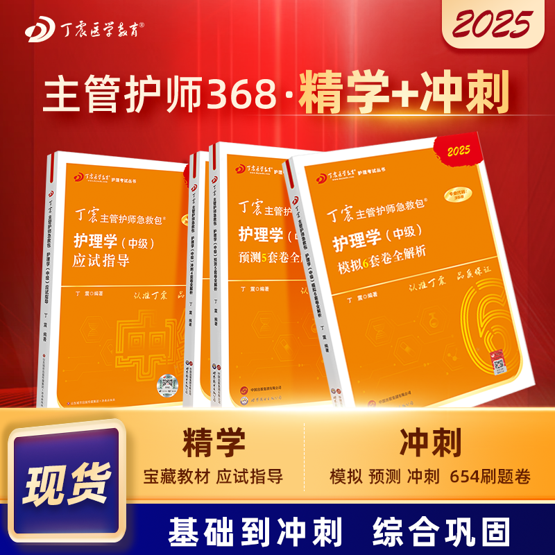 2025版 丁震368主管护师 应试指导+456套卷 护理学中级