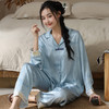 新中式盘扣国风春秋季新款睡衣冰雪丝长袖国潮睡衣优雅端庄家居服休闲舒适套装 商品缩略图10