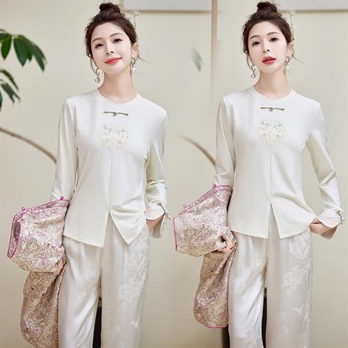 新中式提花马甲，时尚打底衫HR-2610T 商品图3