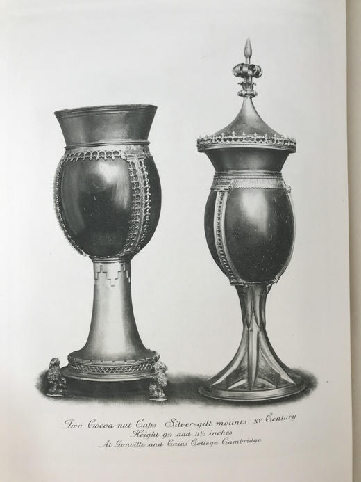 重10公斤巨册特装本！1911年 英国金银器工艺品图史（全2卷） 1500余幅文内插图 76幅整页版画插图 真皮精装8开 商品图10