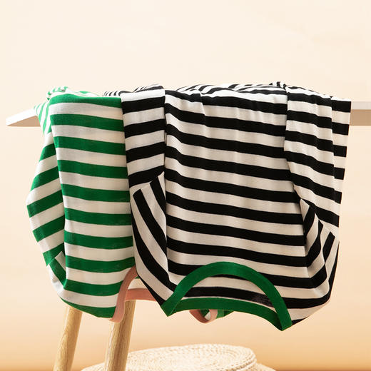 52939  IN AND ON桑蚕丝休闲卫衣卫裤套装宽松条纹毛衣 商品图1