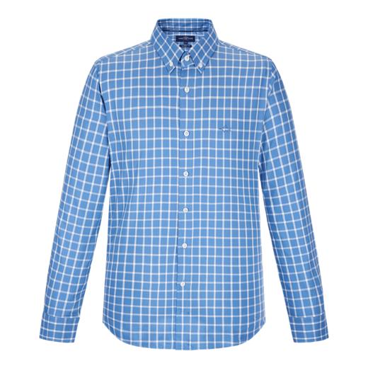 德鲨商务男士夏季新款长袖衬衫含桑蚕丝面料休闲商务两用BY21303 商品图1