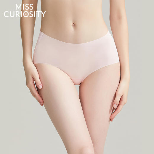3条78元好奇蜜斯新款轻薄透气速干舒适无痕性感中腰三角内裤红纯棉抗菌裆 阿蕾莎内裤 商品图0