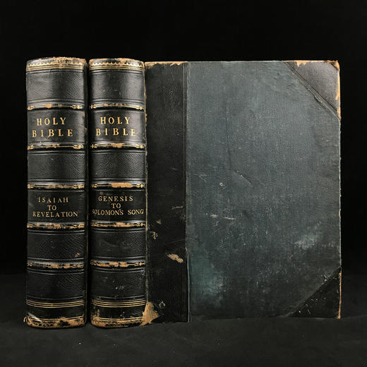 重10公斤巨套！约19世纪后期 多雷220幅经典版画插图 圣典（全2卷） 真皮精装8开 商品图0