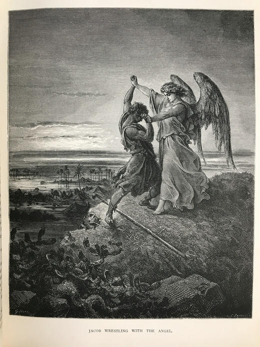 重10公斤巨套！约19世纪后期 多雷220幅经典版画插图 圣典（全2卷） 真皮精装8开 商品图10