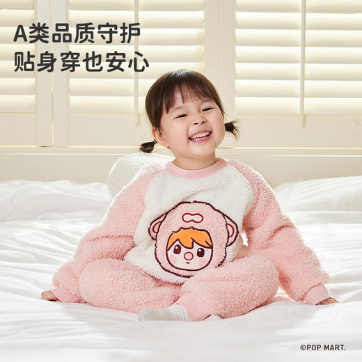 【79元秒杀套装】i-baby泡泡玛特联名抗静电暖绒绒圆领家居服套装【120-160码】 商品图6