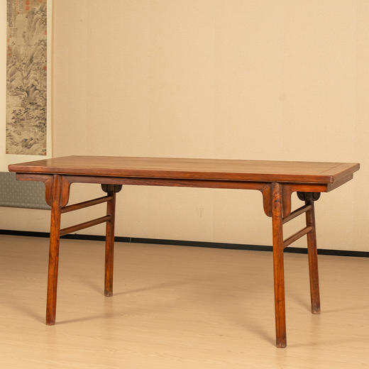 清 红木夹头榫刀牙板画案 商品图4