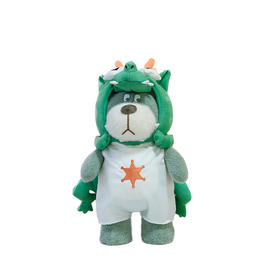 小熊汉斯 抱抱龙绿龙橘