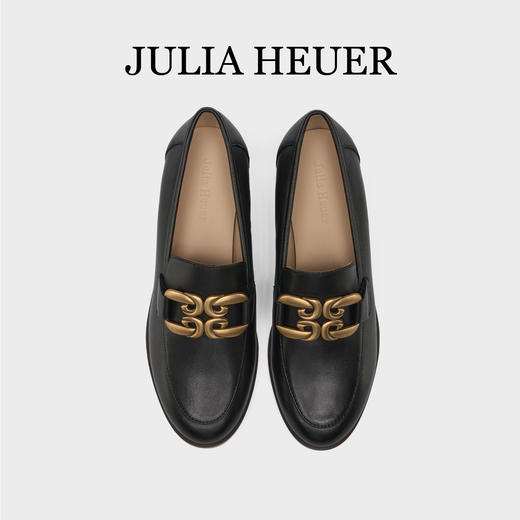 Julia Heuer 羊皮粗跟乐福鞋 商品图8