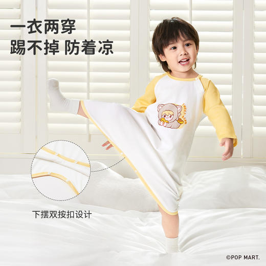 i-baby泡泡玛特联名针织素色长袖抑菌恒温睡袍 商品图0