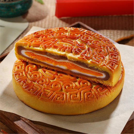 立减100元 - 糕小生中秋花好月圆汉饼月饼礼盒（国风大汉饼1个+小饼5粒） 商品图2