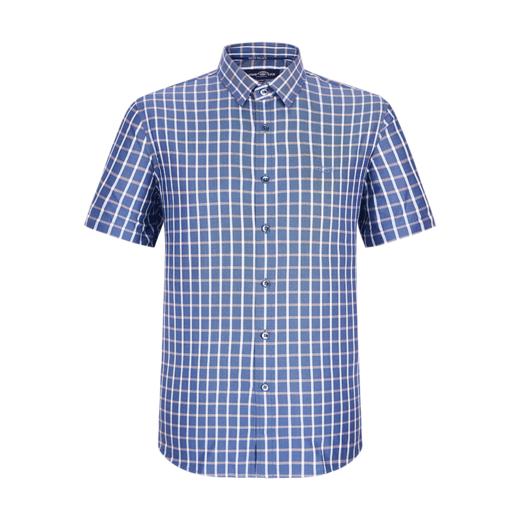 德鲨商务短袖衬衫男上衣夏新款时尚含桑蚕丝面料休闲衬衣3时尚百搭舒适透气潮流新品BY21723 商品图1