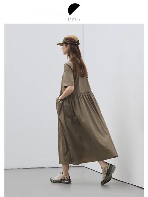 半圆/D24203218/H型休闲运动感连衣裙 商品图1