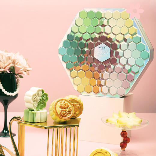 咀香园2024新品月饼礼盒 缤纷彩月饼 商品图1