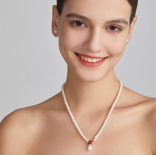 Pearl moments 南红小团圆 经典珍珠项链3号【该商品不支持用券】 商品图2